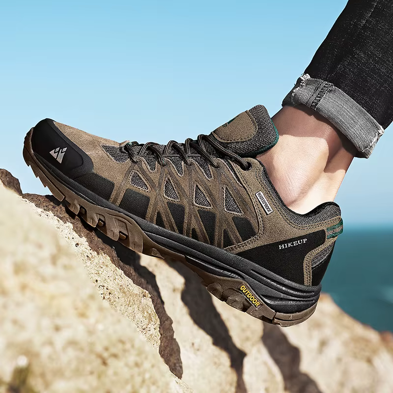 HIKEUP-Chaussures de randonnée en plein air pour hommes, bottes de trekking décontractées, baskets d