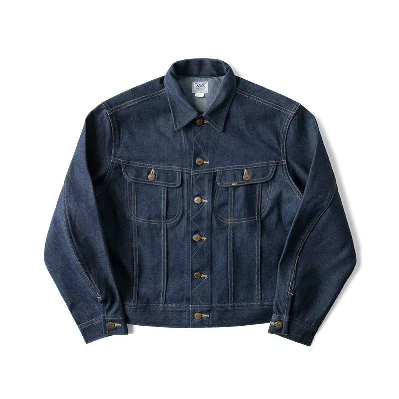 Veste en jean sanforisée de 13,5 oz, coupe courte, vintage des années 1970, Cowboy Rider, vêtements