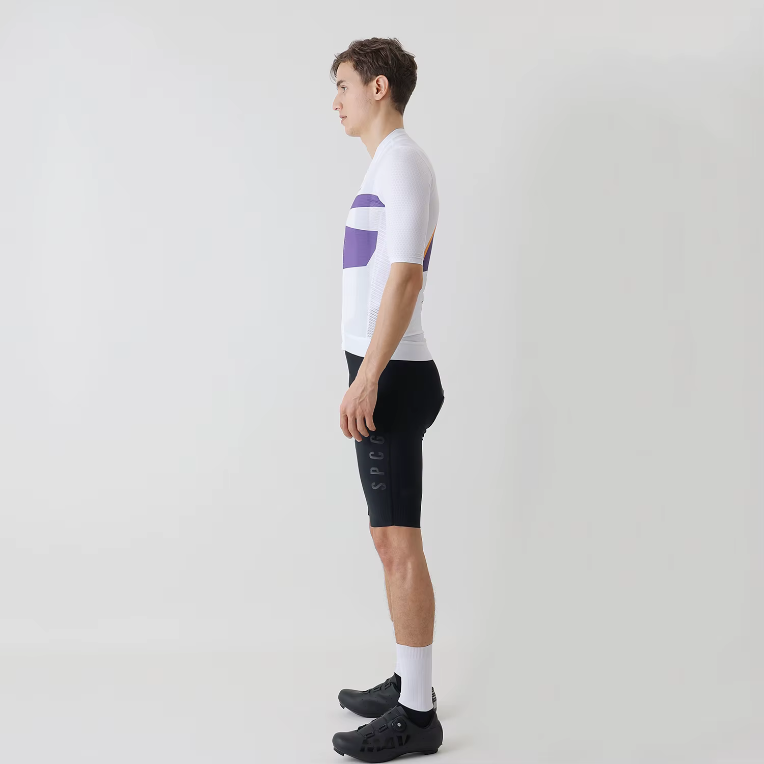 SPEXCEL-Maillot de Cyclisme PRO à Manches Courtes, Adapté à la Course Italienne, Tissu observateur e