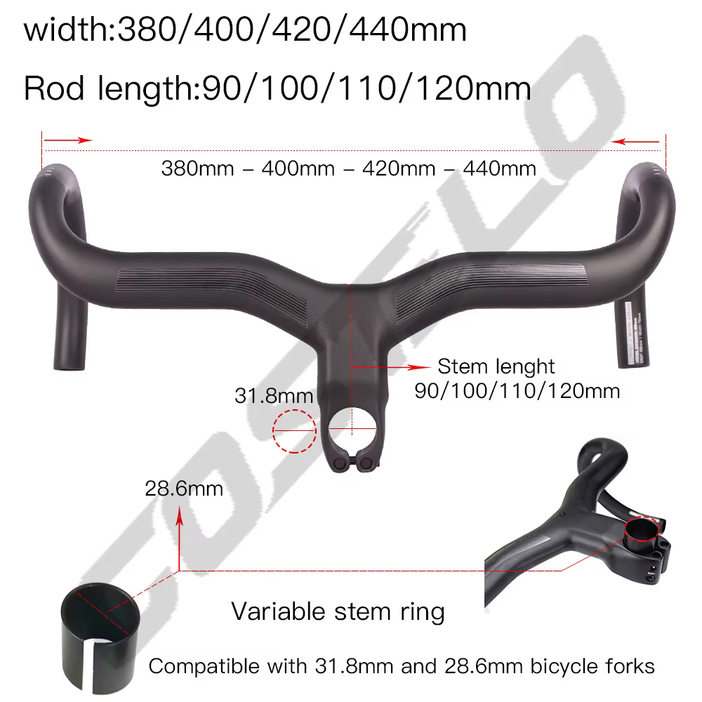 2020 nouveau guidon intégré de vélo de route Creston iC pour guidon de vélo mécanique et di2 cockpit