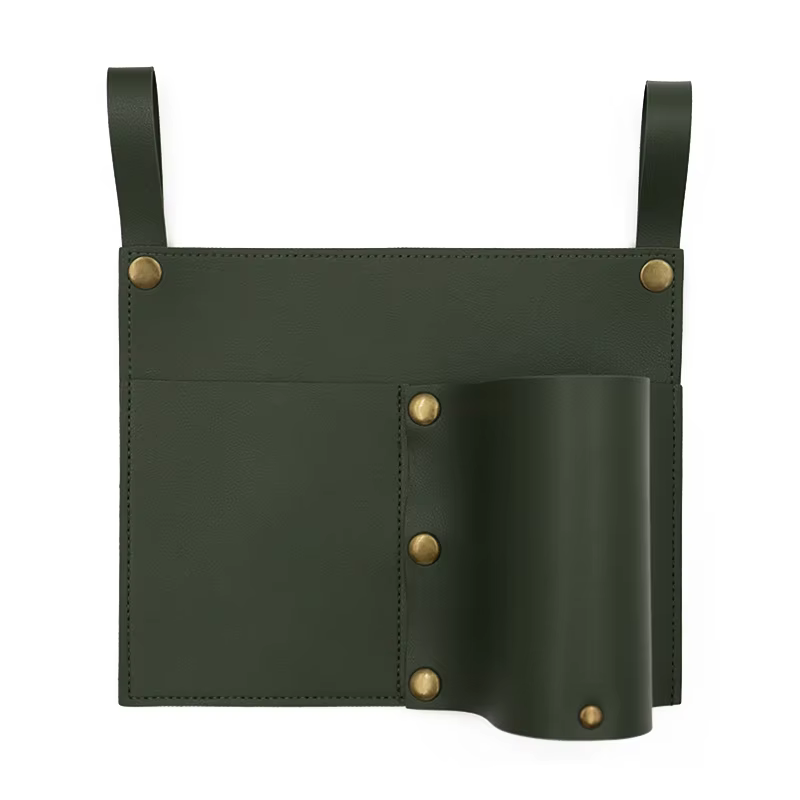 Poche pour chaise de camping, pochette pour chaise de plage avec 2 poches en cuir, sac latéral pour 