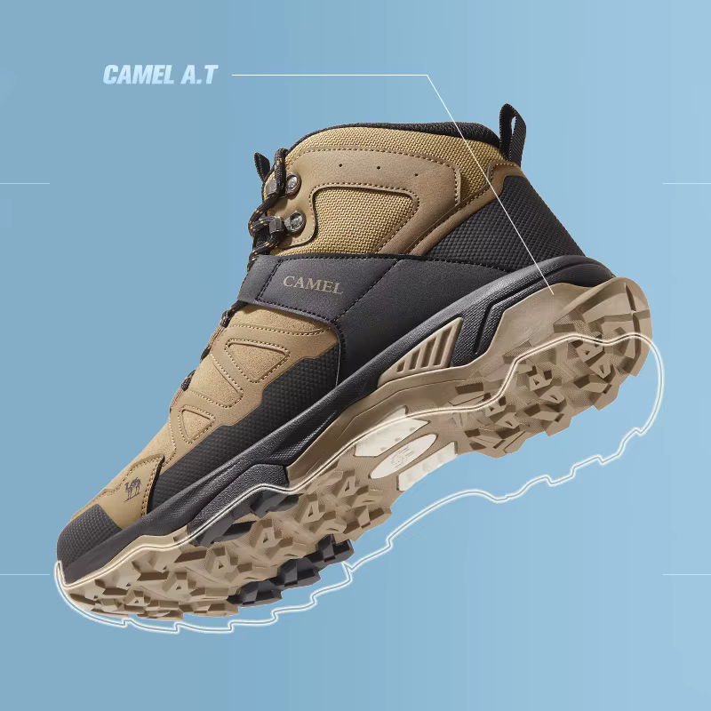 GOLDEN CAMEL-Chaussures de Randonnée en Plein Air pour Homme, Bottes d'Escalade Montantes Imperméabl