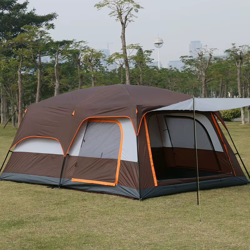 Tente de camping en plein air, tente familiale résistante au vent, adaptée aux camping-cars, tente d