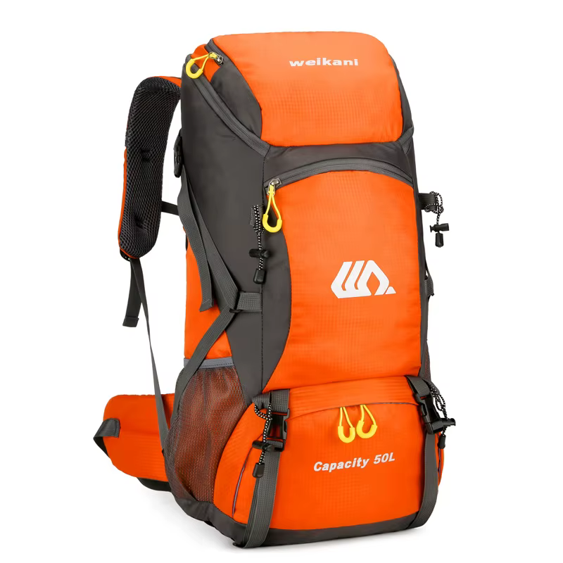 Sac à dos de randonnée 50L pour femmes et hommes, grand sac d'alpinisme multifonctionnel, sac à dos 