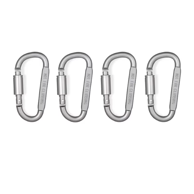 4-6 pièces ensemble de mousquetons pour clé Camping survie EDC extérieur porte-clés Clip alliage d'a