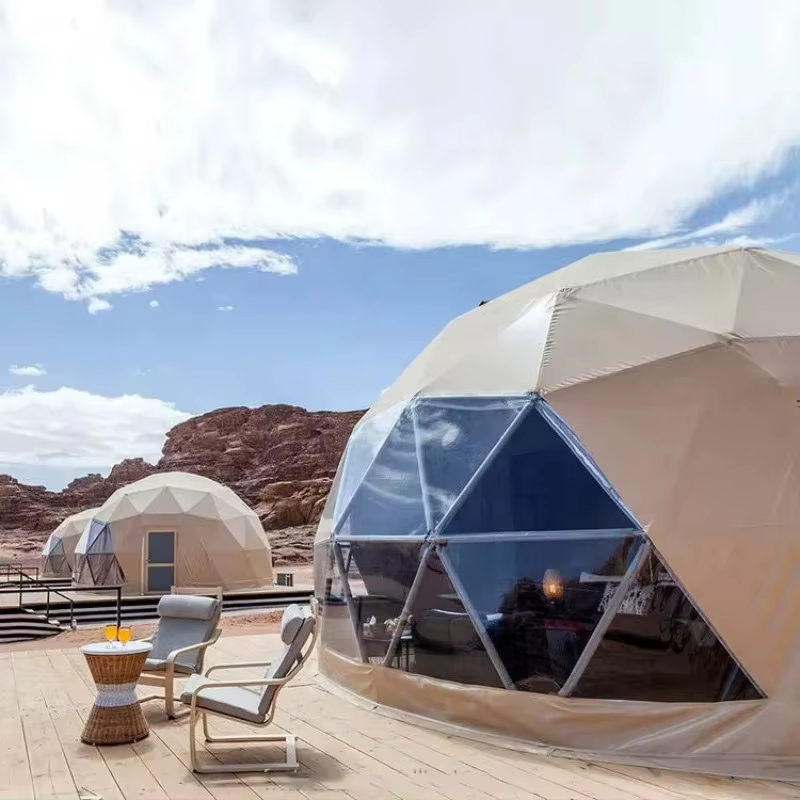Cabane de jardin extérieure, maison en forme de dôme, tente géodésique de camping, igloo avec toit t