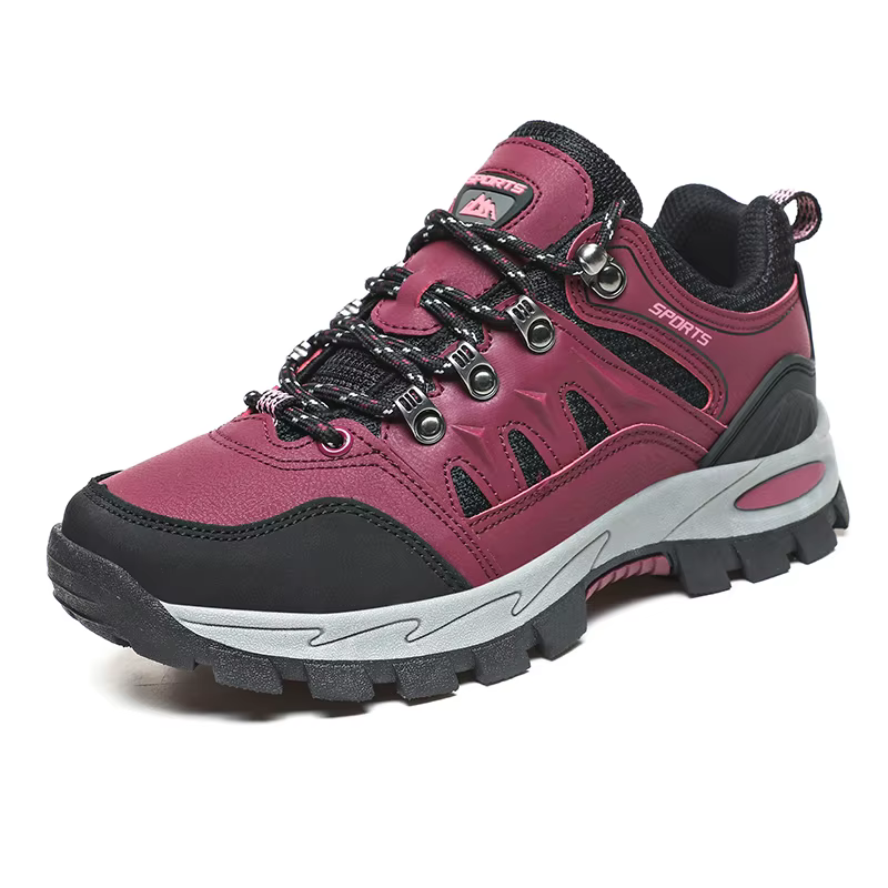 HIKEUP-Chaussures de randonnée en plein air pour hommes et femmes, baskets en cuir, modèles de coupl