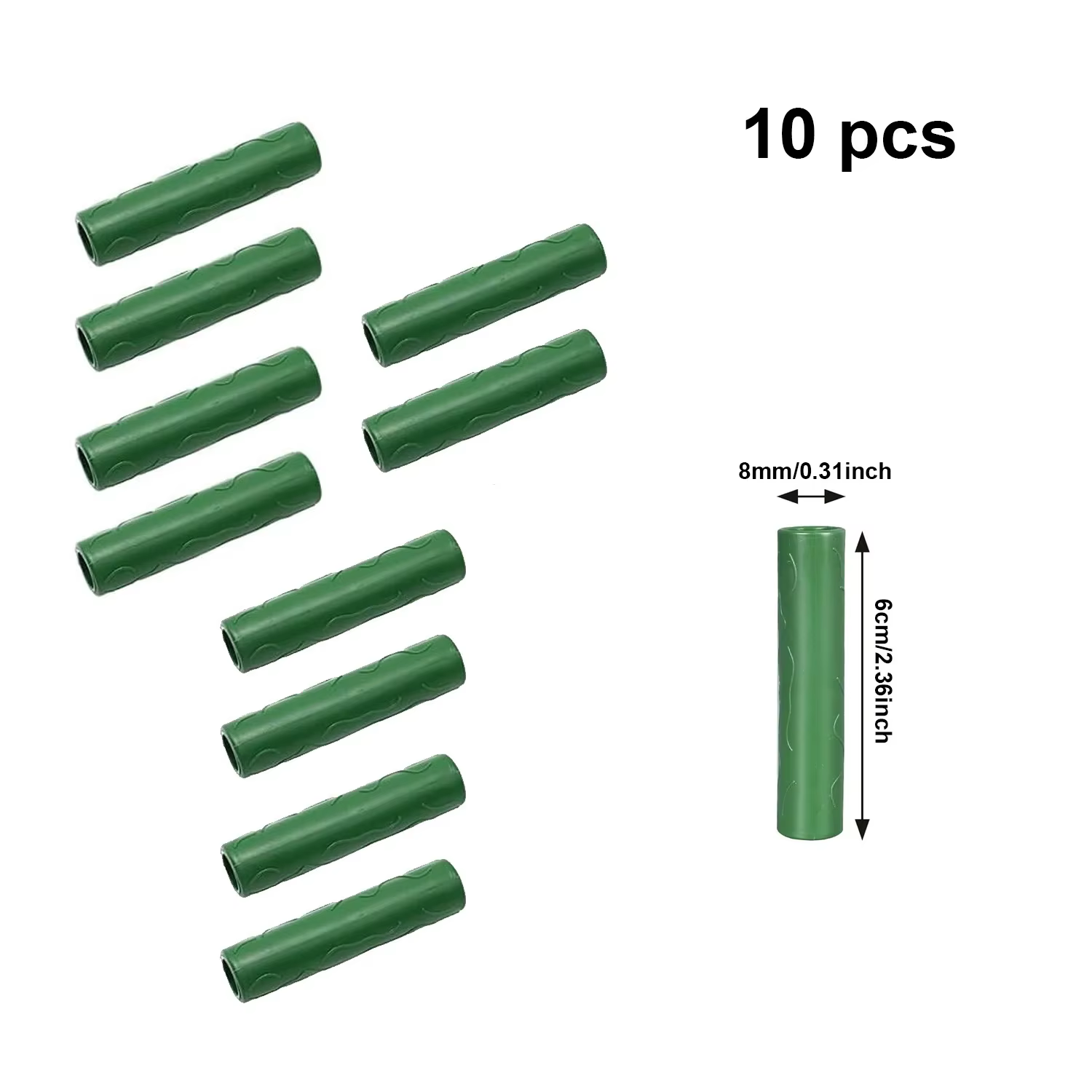 Un total de 64 accessoires pour supports de jardin (28 poteaux + 14 tuyaux de connexion + 18 boucles
