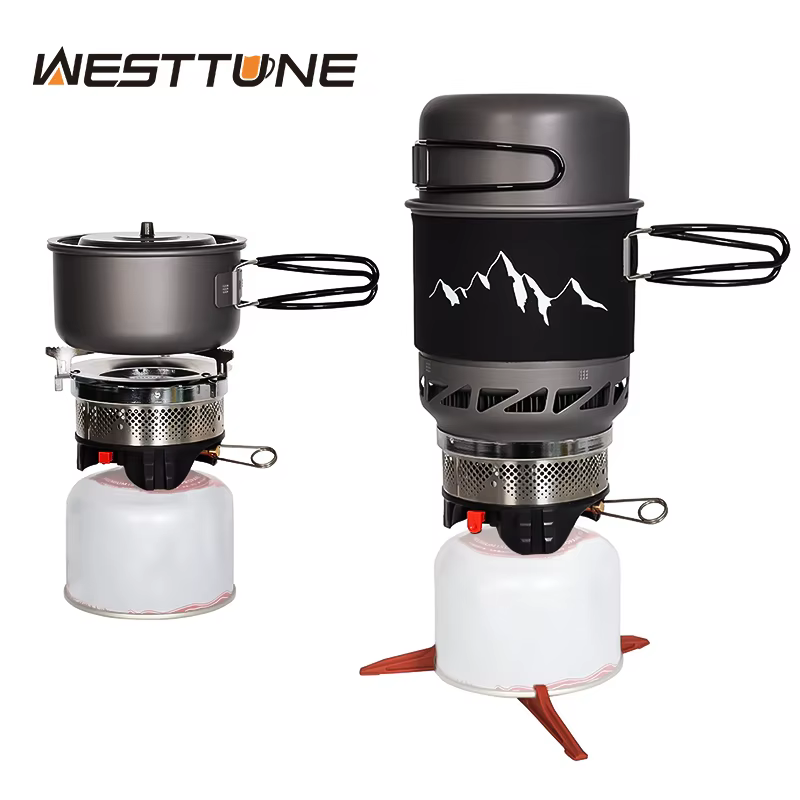 WESTTUNE – ensemble de cuisine de Camping, poêle, poêle, système d'ustensiles de cuisine avec échang