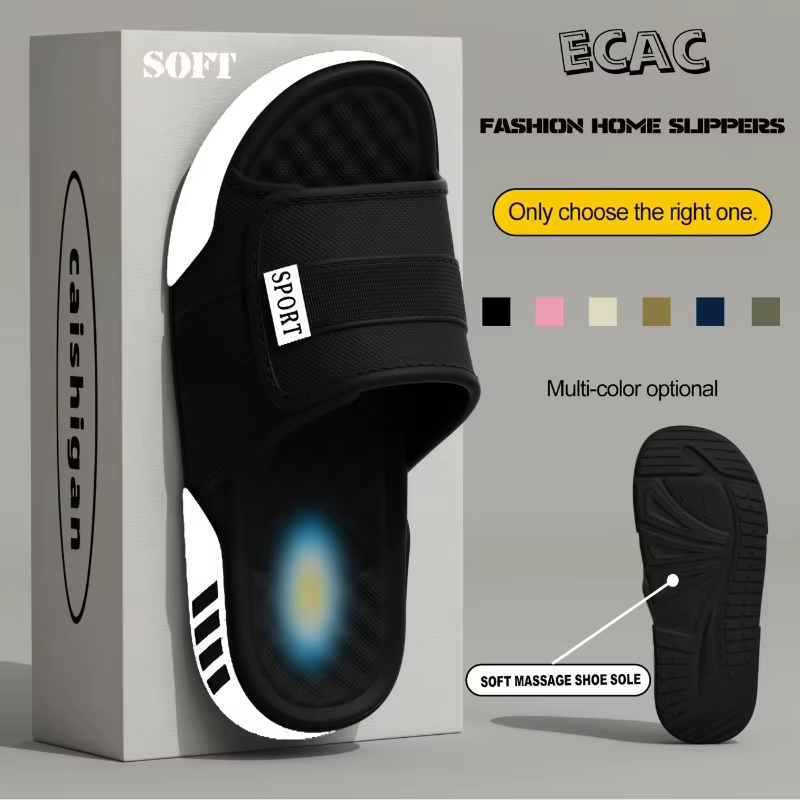 Claquettes de maison pour homme, plateforme, effet nuage, sandales d'été, tongs, claquettes de plage