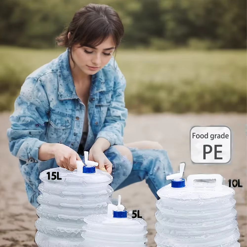 5 / 10 / 15l portable seau pliant réserve d'eau d'urgence réservoir pliable Camping extérieur randon
