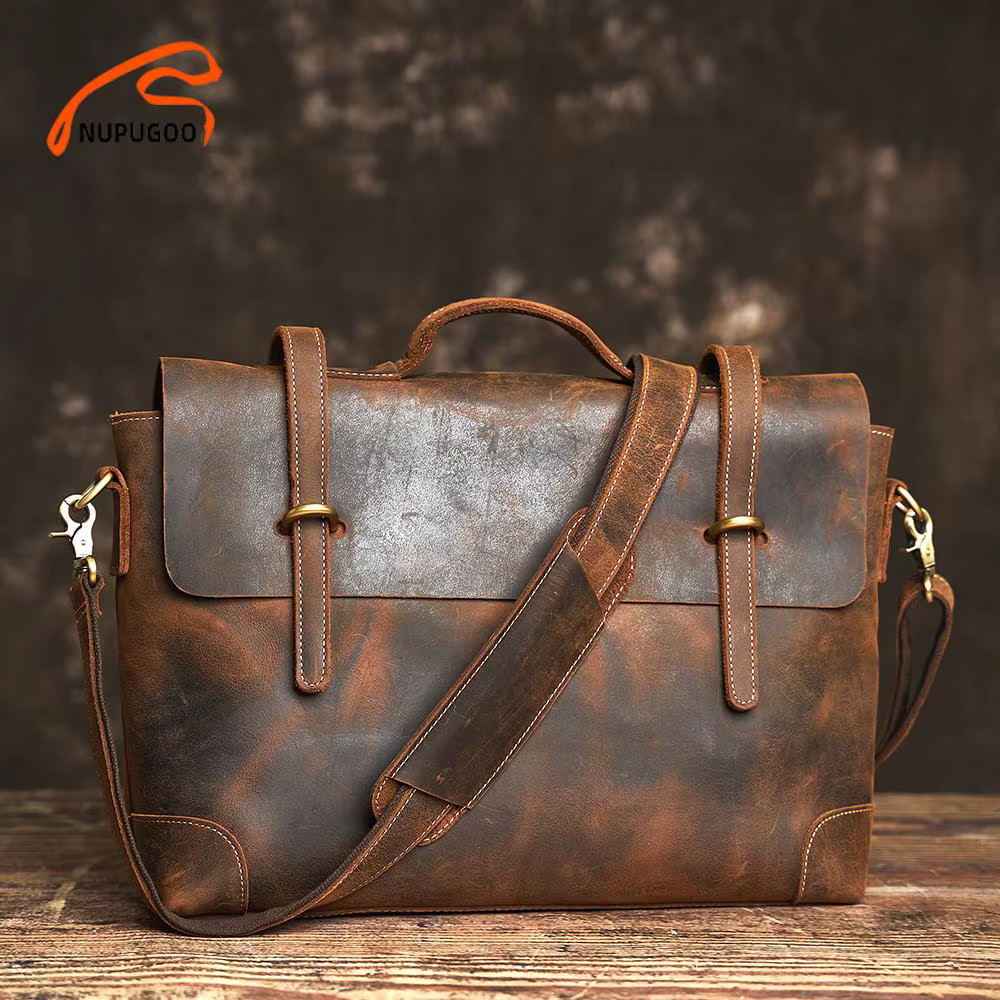 NASVA-Sac à Main Vintage en Cuir group pour Homme, Étui Bombes, Grande Capacité, CommPiedmont, Elin,