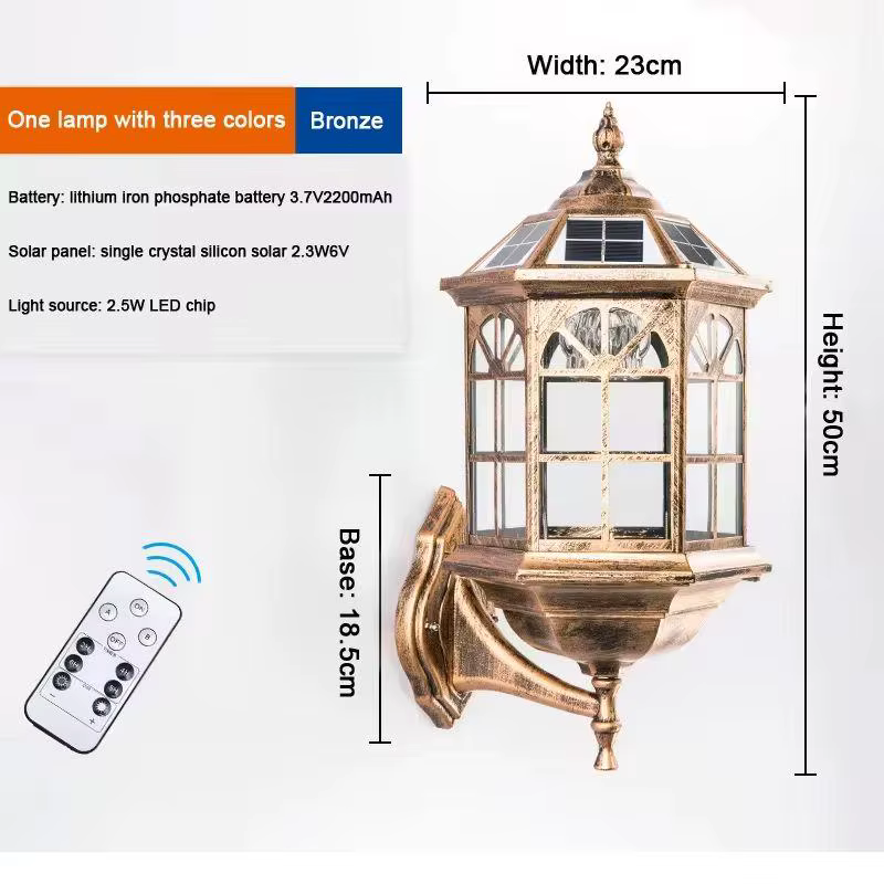 Lampe murale étanche de style européen pour salon, chambre, balcon, entrée de villa, terrasse extéri