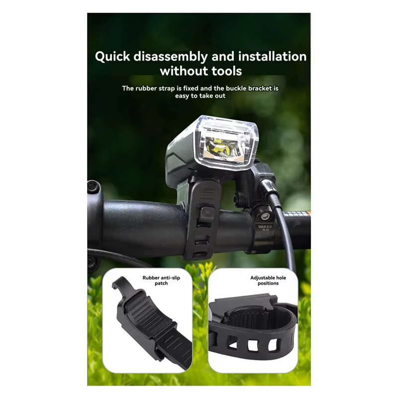RTSHE-lumière avant de vélo Rechargeable lumière de vélo LED phares de vélo feu arrière vélo lampe d