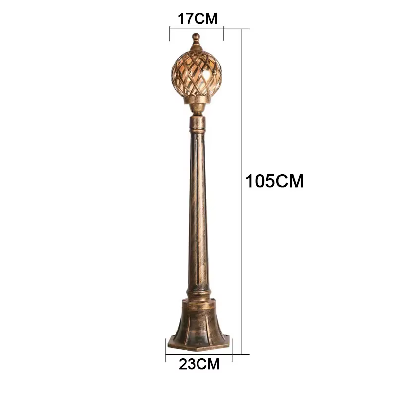 Lampe de pelouse extérieure communauté Style européen Tennis creux Villa pôle lampe jardin Villa cou
