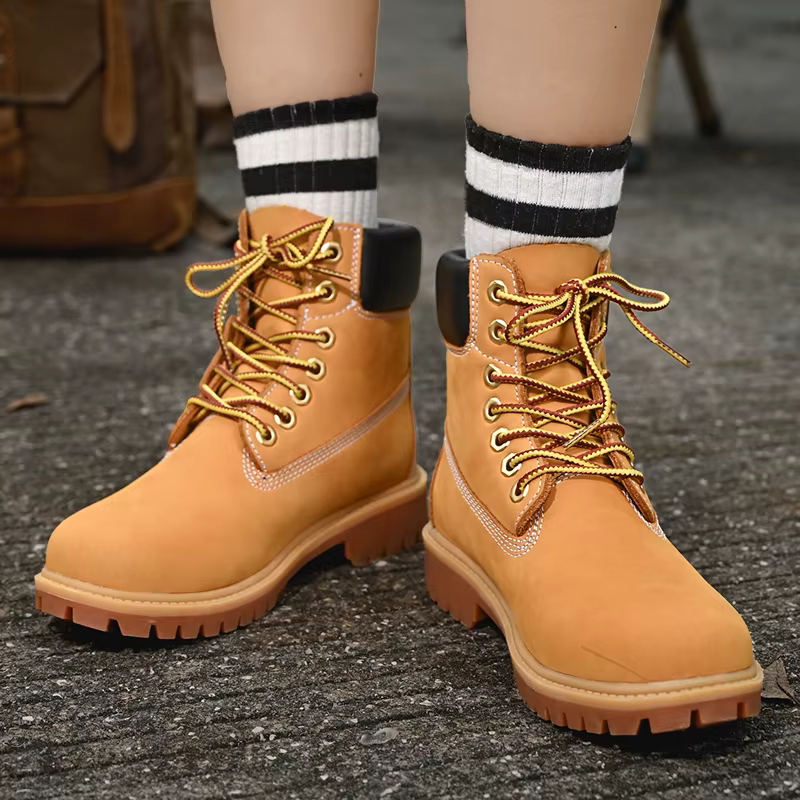 Bottes hautes chaussures de randonnée hommes chaussures de plein air antidérapantes hommes à lacets 