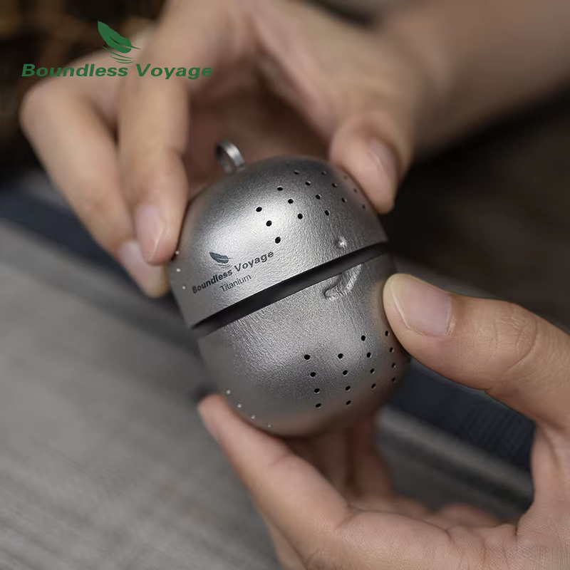 Infuseur à thé en titane, Voyage sans limite, filtre à thé, boule de thé, infuseur pour thé en vrac,