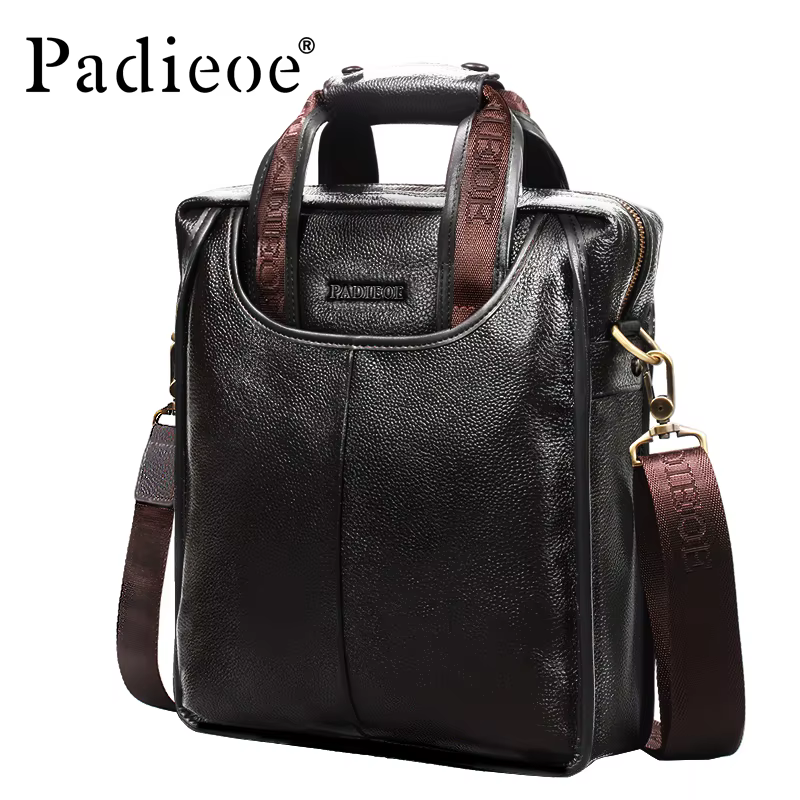 Sac à main décontracté en cuir de qualité supérieure pour hommes, au design élégant et simple, adapt