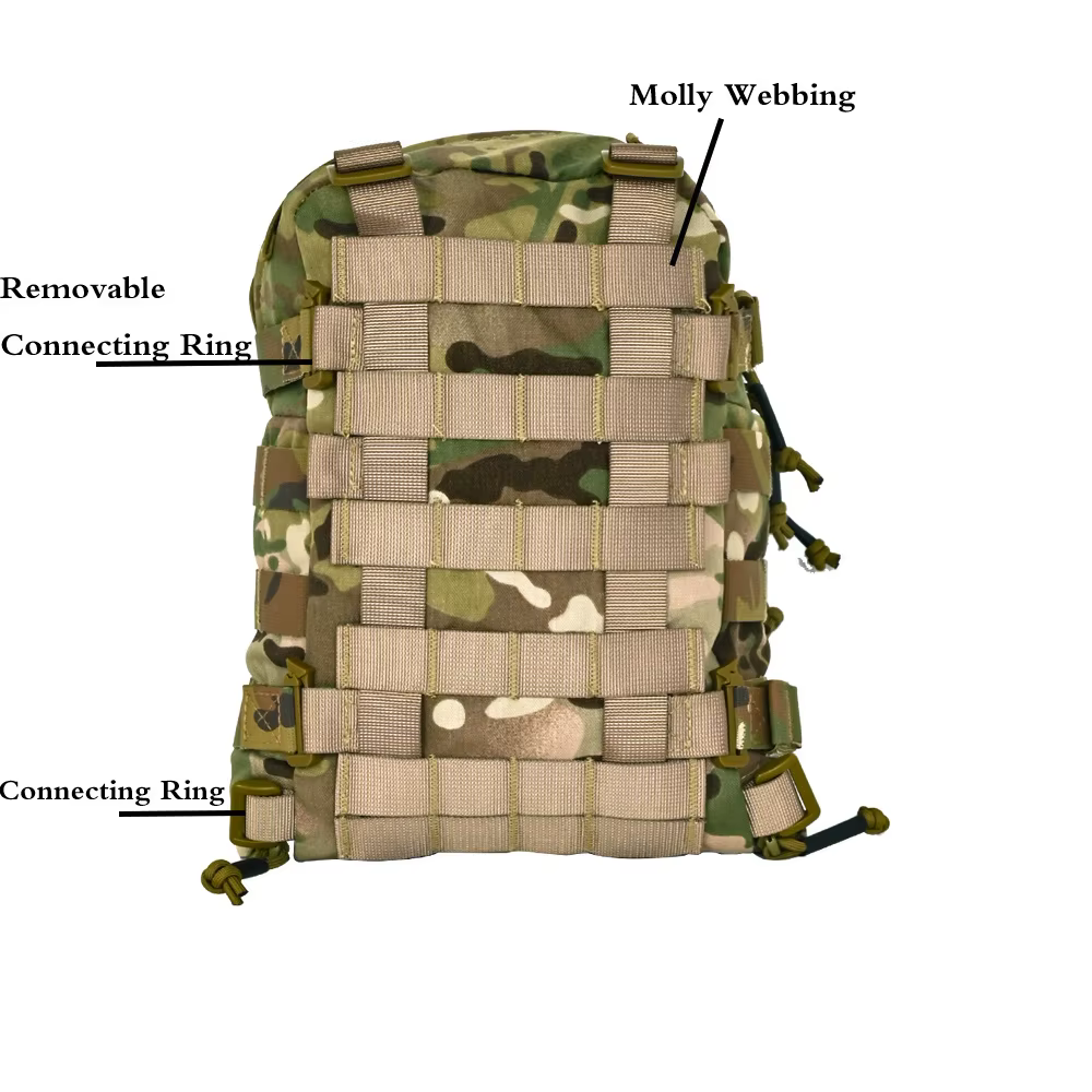 Tactifans Mini sac d'hydratation MOLLE panneau arrière d'eau poche de vessie gilet tactique Airsoft 