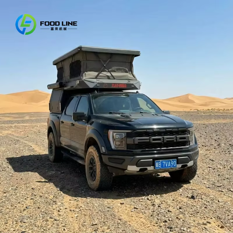 Tente de toit rigide personnalisée pour pick-up avec échelle et auvent pour les aventures en plein a