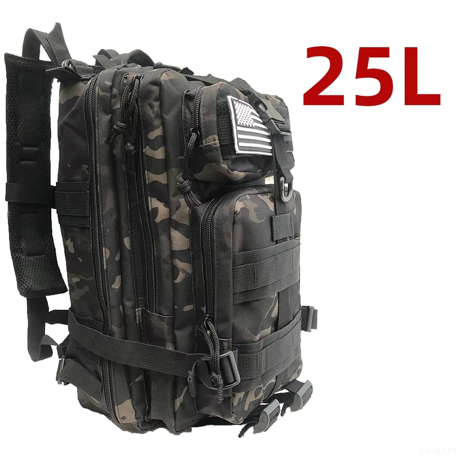 25L sacs à dos en plein air sport tactique Camping randonnée étanche Trekking pêche chasse sac à dos
