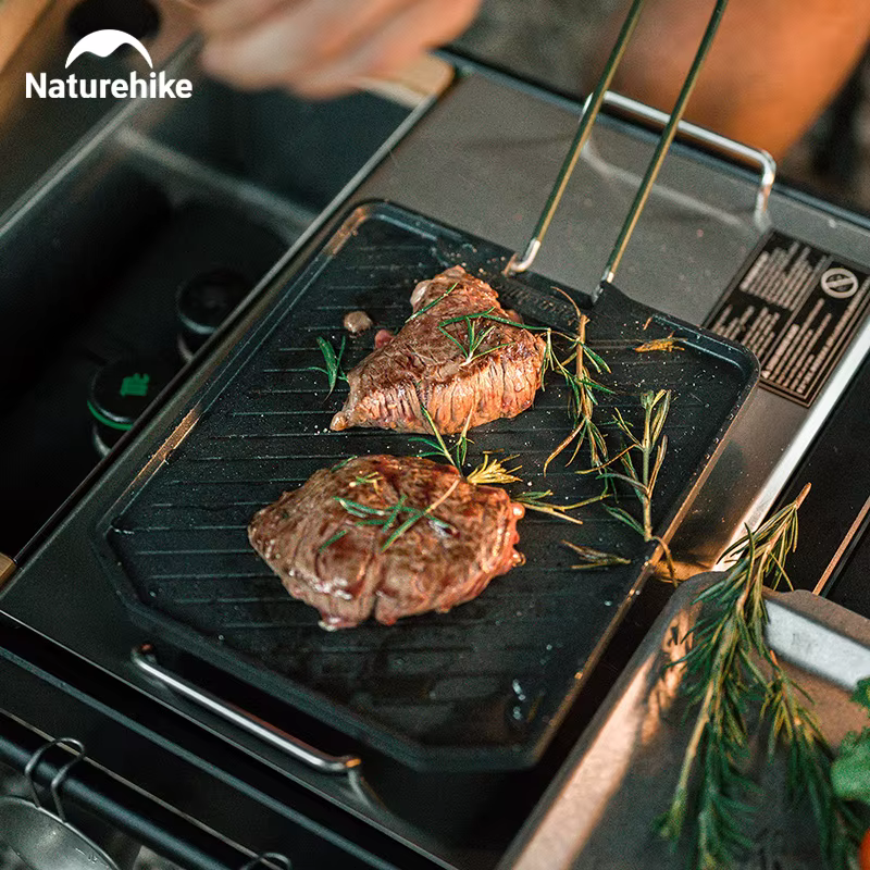 Naturehike – poêle de Camping pliante antiadhésive, poêle à frire pour pique-nique, Portable, facile