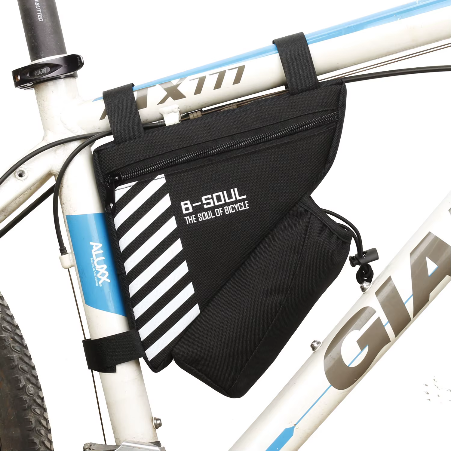Sac d'équitation à fixation à trois points, sac de vélo en Polyester de grande capacité, sac de vélo