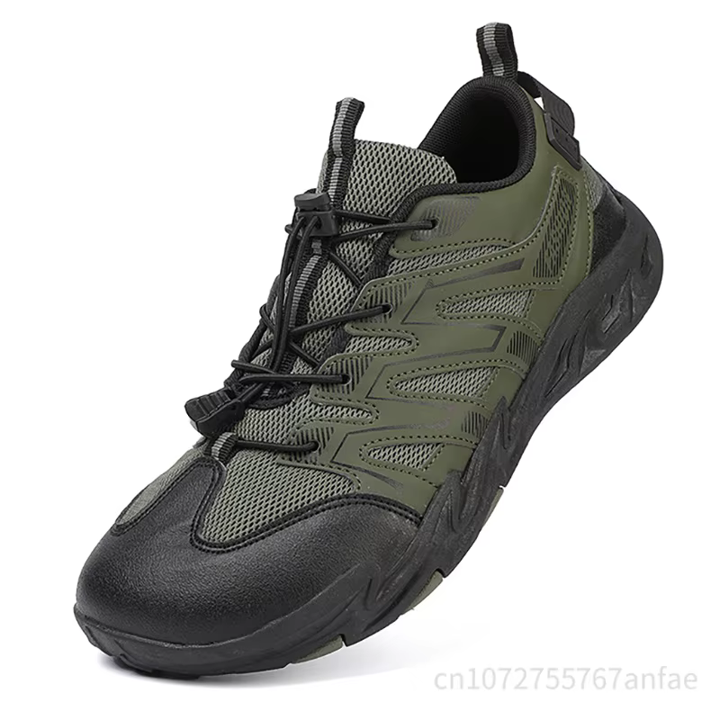 Chaussures de randonnée à bout large pour hommes, chaussures d'escalade en plein air en maille respi