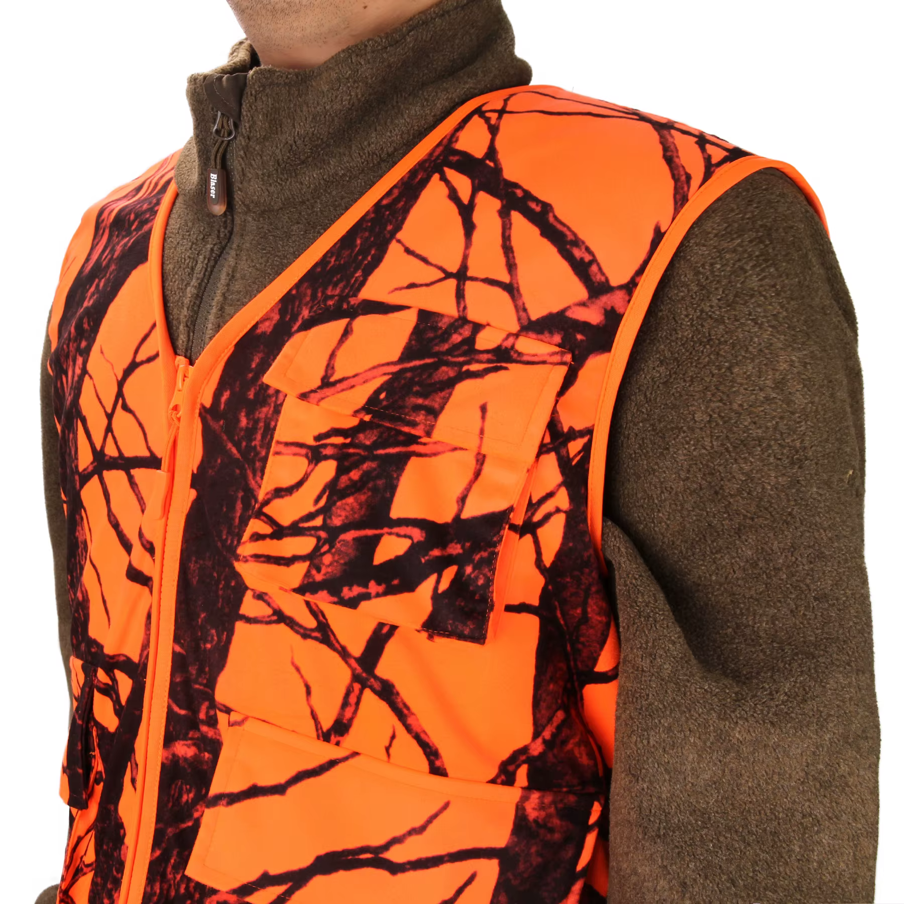 GUGULUZA M-4XL gilet extérieur pour hommes randonnée pêche chasse Orange multi-poches gilet séchage