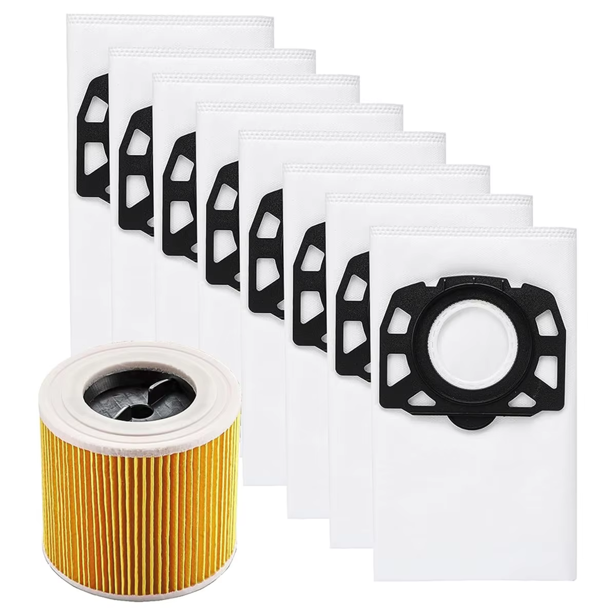 KFI 357 sacs d'aspirateur pour batterie Karcher WD2 Plus/WD3/WD3/SE 4001/SE 4002/aspirateur sec 2.86