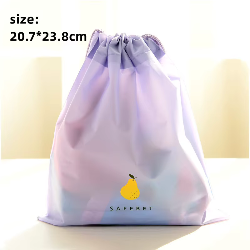 Sac de rangement de poche étanche, sac de rangement de produits ménagers, sac à cordon minimaliste a