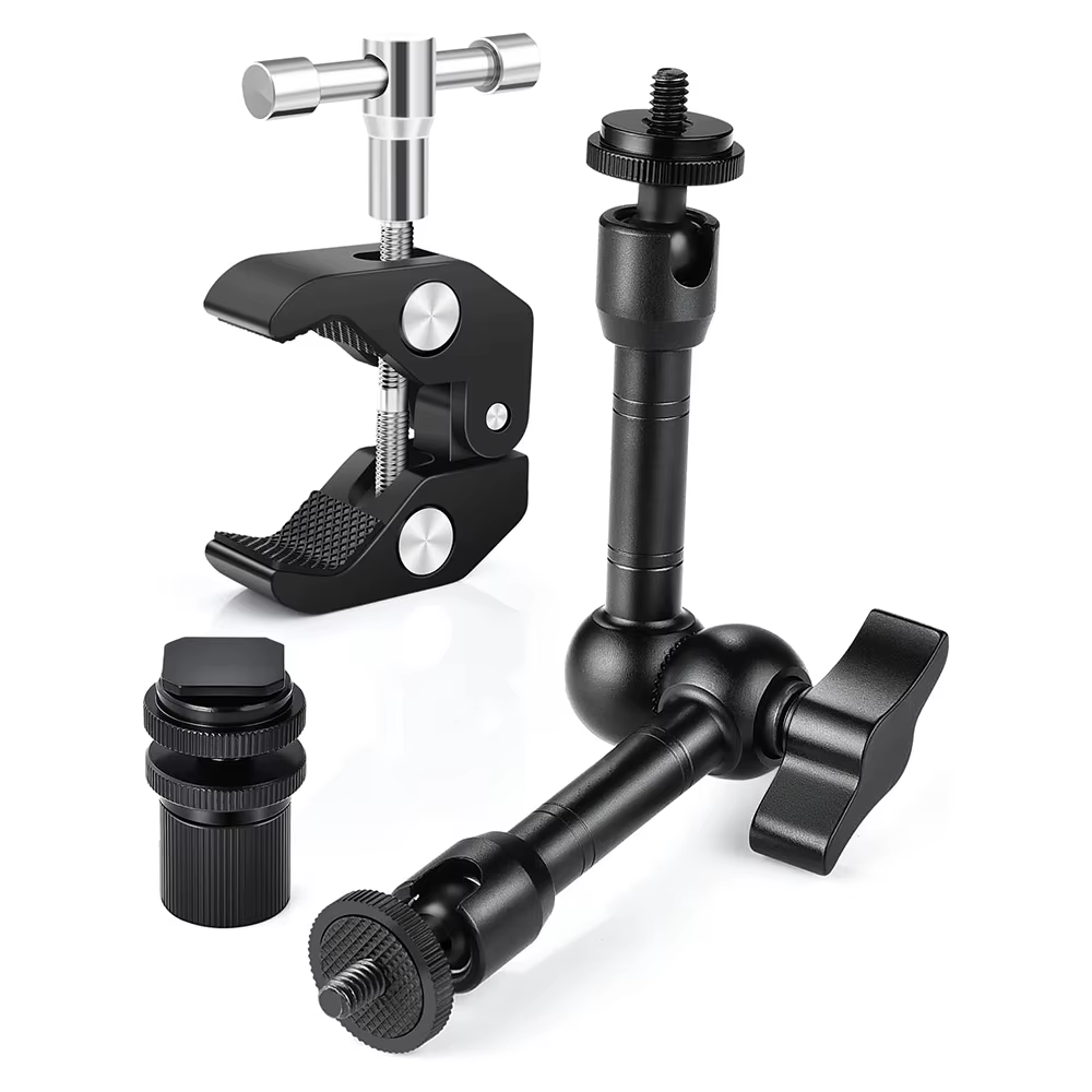 Bras magique réglable avec Super pince, bras articulé de 9 pouces, bras d'alimentation à Friction, K