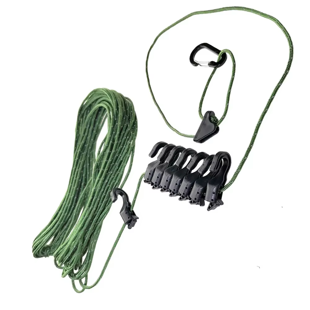 Corde à linge de Camping et de voyage, 3.5-5m, Portable et réglable, pour randonnée, hôtel, lavage d