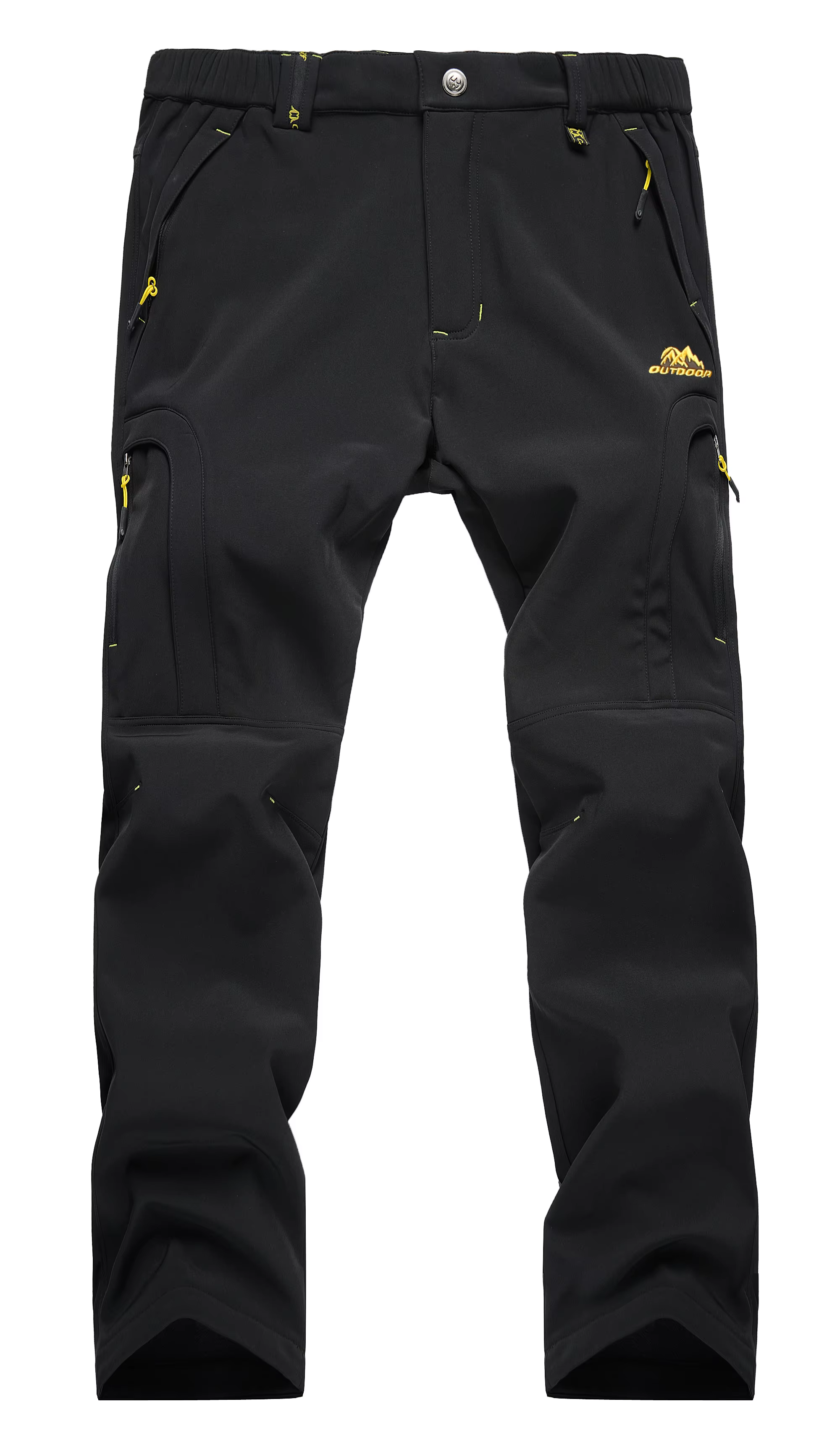 Pantalon de randonnée imperméable pour hommes, doublé polaire, pantalon de Ski de neige, Softshell d