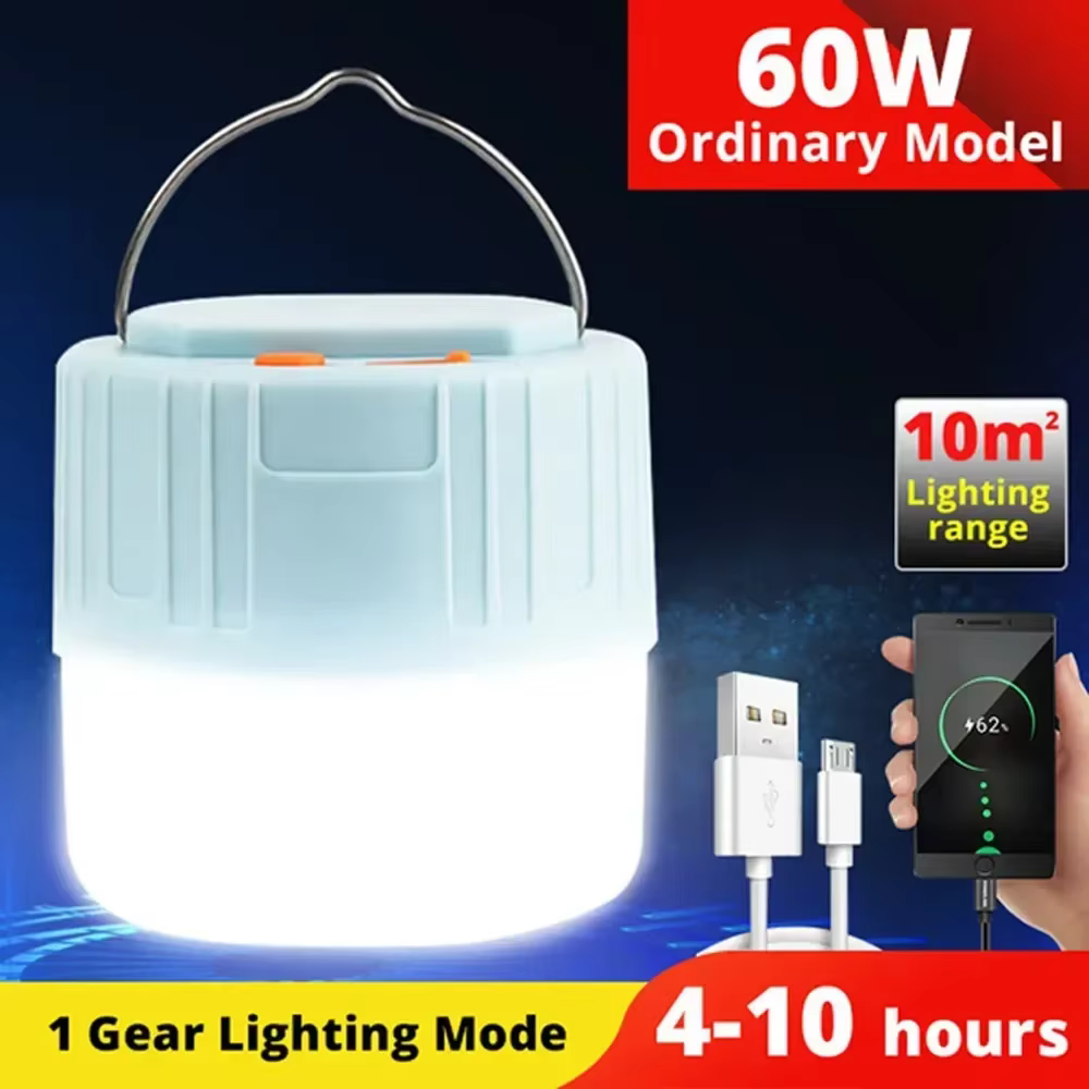 Lampe solaire LED puissante pour Camping, lanternes portables étanches, lumières de secours pour bar