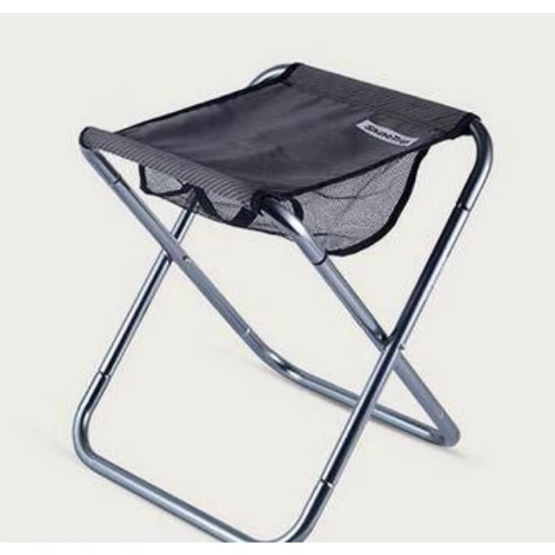 Siège de tabouret léger en alliage d'aluminium pliant portable avec sac de transport, 16 "de haut, p