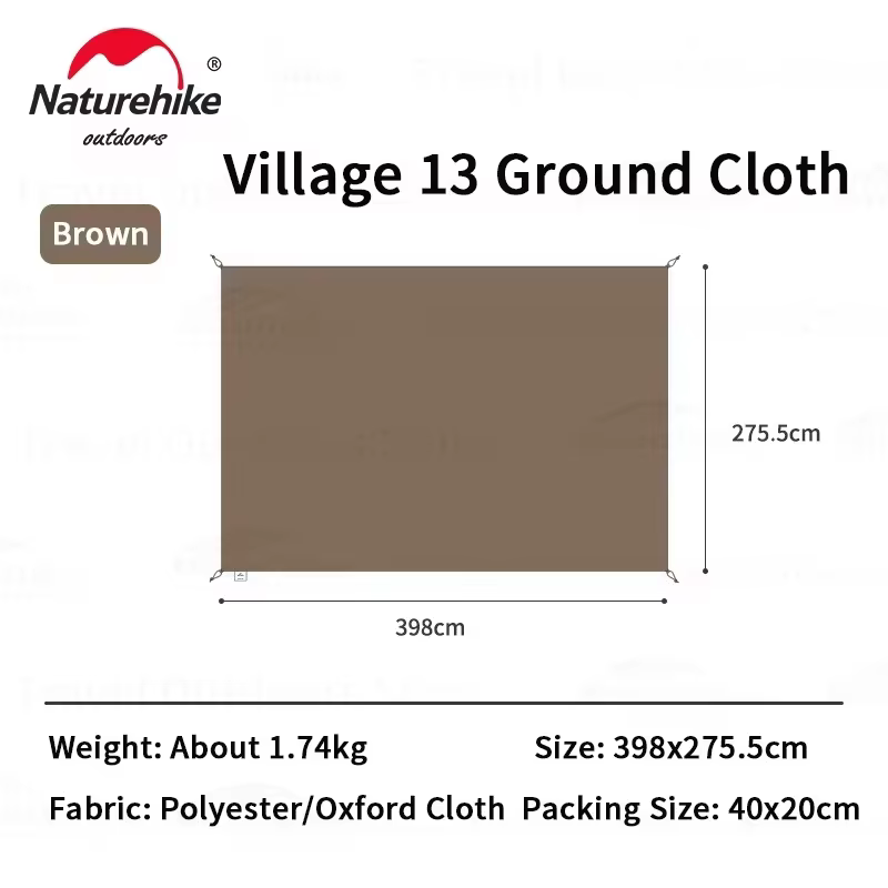 Naturehike – feuille de sol à empreintes pour tente VILLAGE-13, tissu de sol, tissu Oxford 1.74kg, t