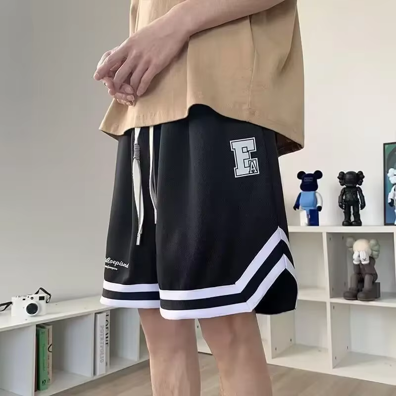 Shorts d'été tendance pour hommes, coupe slim décontractée, avec cordon de serrage, pour la plage, l