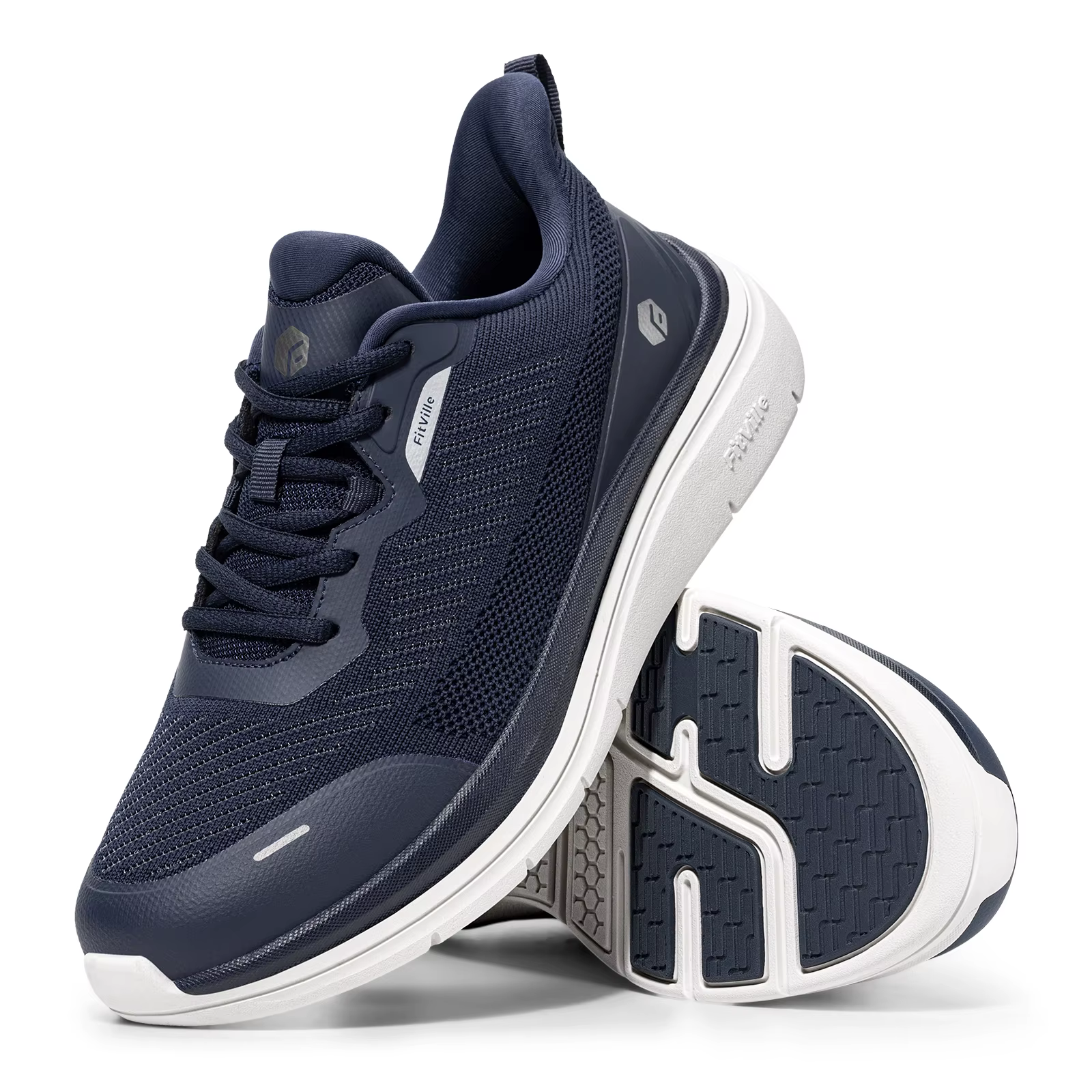 Chaussures de marche Fitville extra larges pour hommes, baskets de sport décontractées hydrofuges po