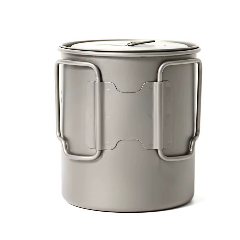 TOAKS Titanium Pot POT-750, tasse d'extérieur ultralégère avec couvercle et poignée pliable, ustensi