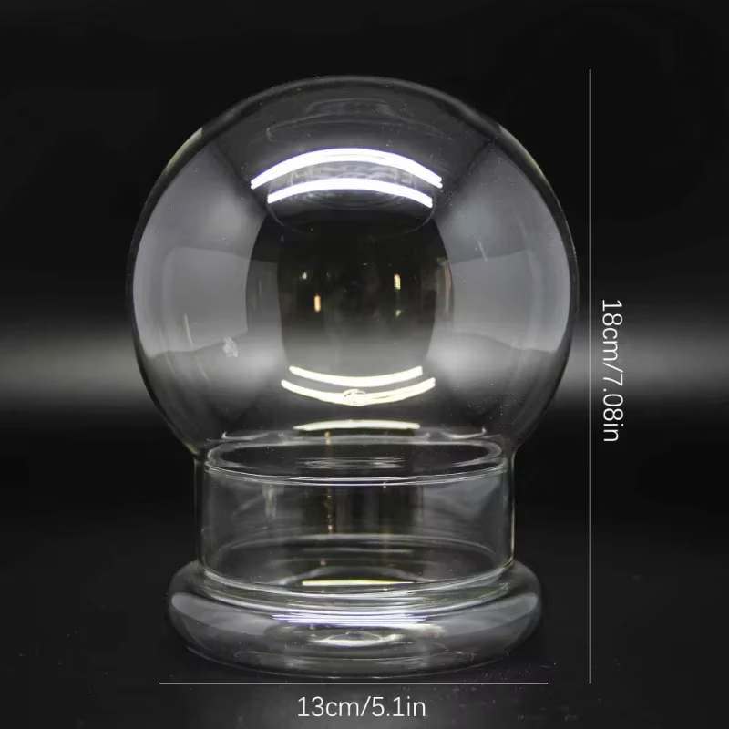 Vase sphérique de bureau en verre de type split, terrarium micro-paysage pour mousse verte, décorati