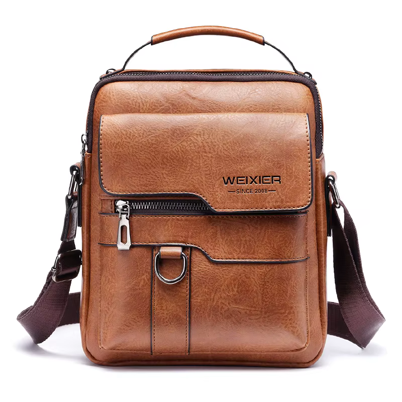 Sac à bandoulière de marque pour hommes, pour ipad 9.7 pouces, sacs à rabat en cuir PU pour hommes, 