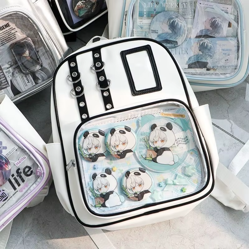 Sac à dos mini Y2K mignon pour femme, sac Ita Kawaii, sac à dos transparent pour fille, sac à dos DI