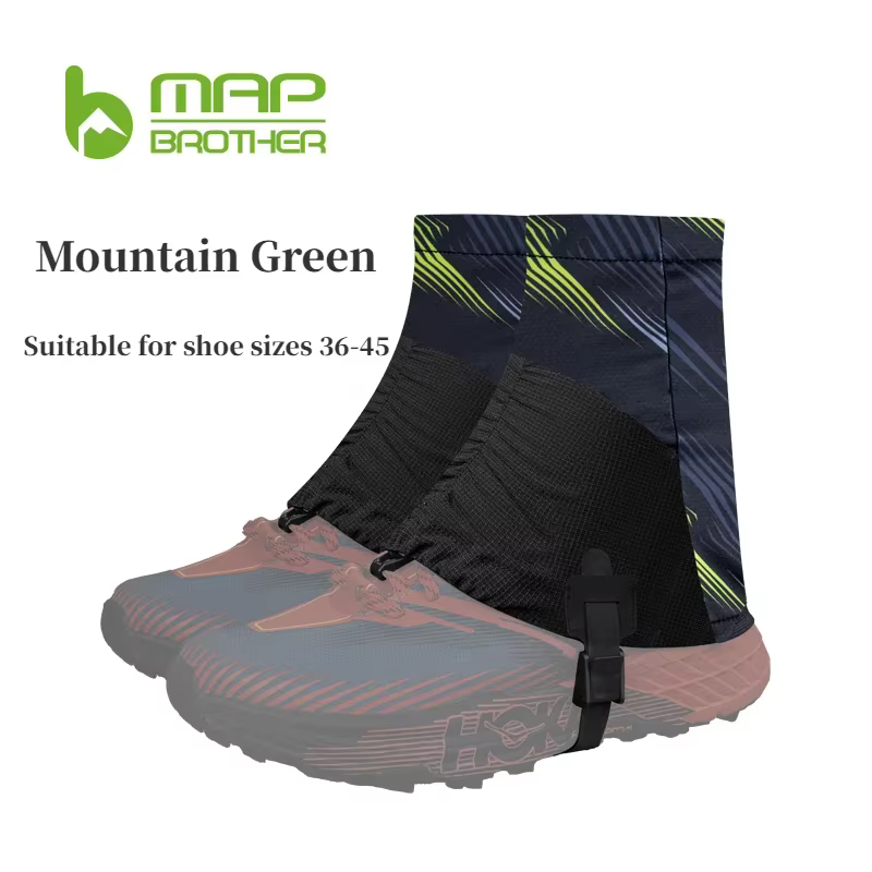 MAP BROTHER Outdoor F1001 guêtres de course hautes couvre-chaussures de protection anti-sable pour T