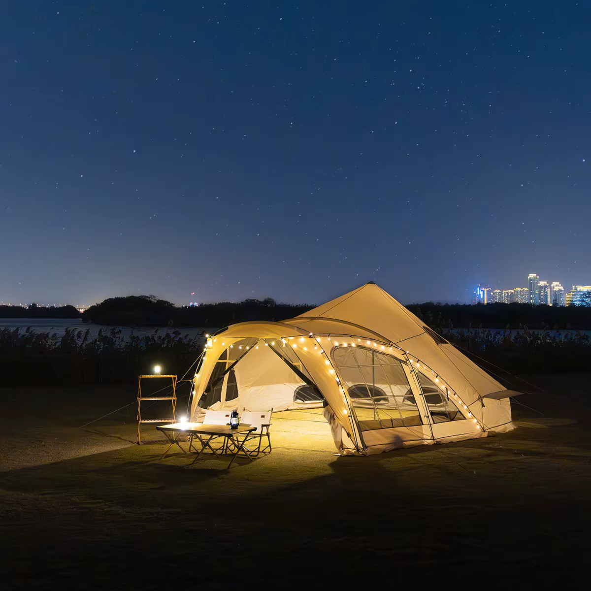Tente pyramide imperméable et coupe-vent pour 12 personnes, Camping en plein air, fête robuste, évén