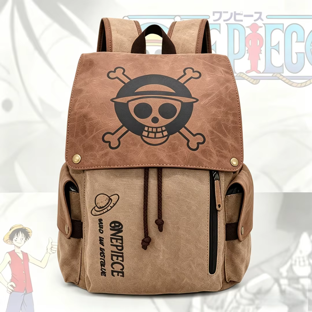 Sac à dos d'extérieur One Piece Anime, sacoche d'ordinateur durable, sac d'école pour étudiants, sac