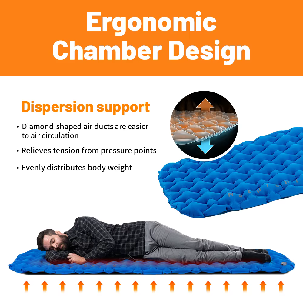 Naturerandonnée matelas gonflable matelas de Camping matelas d'air ultraléger coussin de couchage ex