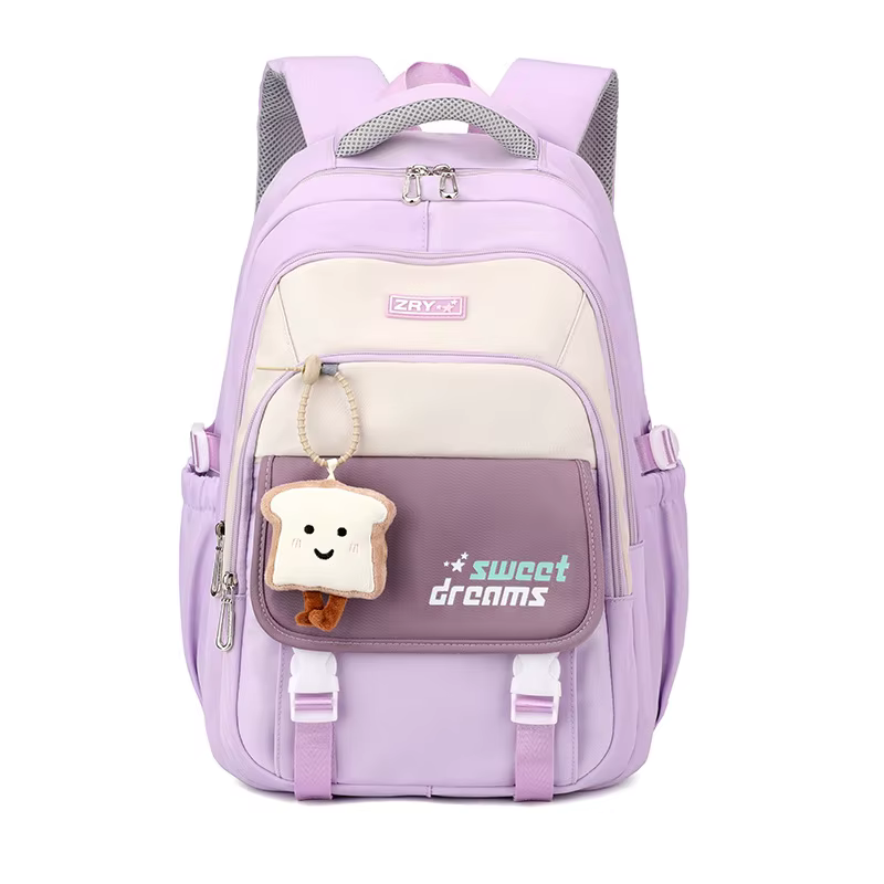 Sac à dos pour filles, sac à livres Kawaii pour adolescents, sac d'école à poches multiples pour le