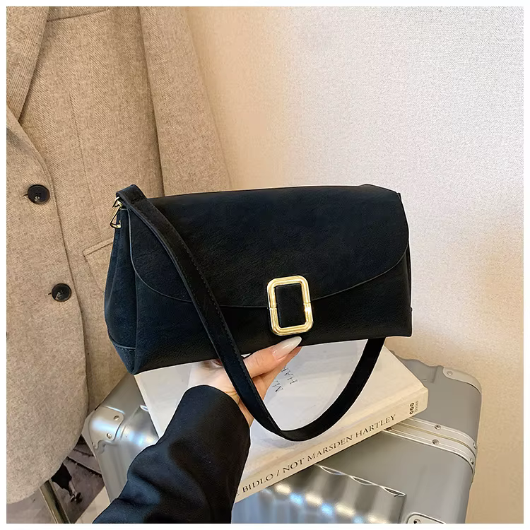 Sac à bandoulière vintage pour femme, sac bandoulière au design minimaliste, sangle réglable, élégan