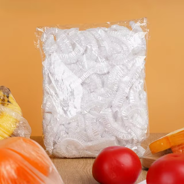 Couvercle alimentaire jetable Saran Wrap, couverture intestinale de qualité alimentaire, sac en plas